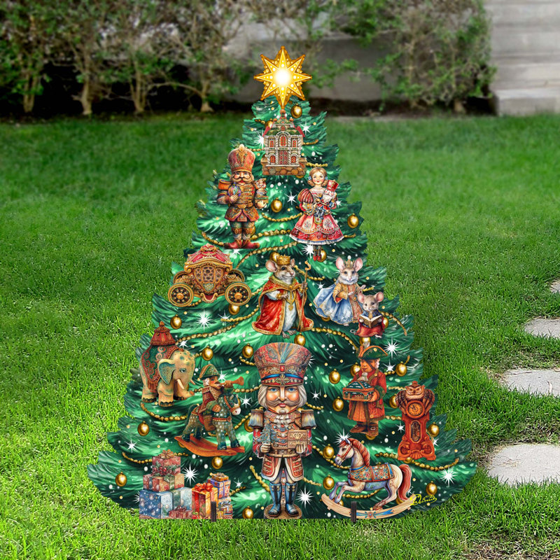 Décoration de Noël d'intérieur en bois pour arbre de Noël sur le thème du casse-noisette par G. Debrekht - Décorations de Noël