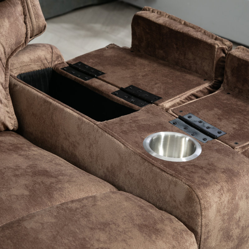Fauteuil inclinable surdimensionné avec repose-pieds allongé - Fauteuil inclinable électrique pour personnes âgées avec massage thermique - Porte-gobelets de rangement à bras rabattable 350 lb