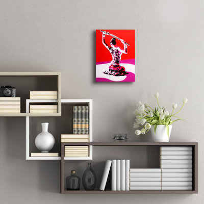 'Samurai' by Abstract Graffiti Acrylic Glass Wall Art,