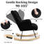 Solid + Manufactured Wood/Iron Rocking Chair-1708616325