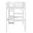 Metal Loft Bed With L-Shaped Desk And USB, Wardrobe And  Shelf, High Loft Bed With LED For Kids Teens Adults-523477460