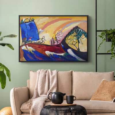 "Peinture avec troïka", toile de Wassily Kandinsky