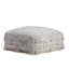 Repose-pieds moderne et repose-pieds beige et gris 34 po x 34 po x 16 po Graduation Day