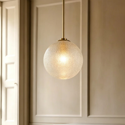 Luminaire suspendu sphère 1 lumière Brunswick