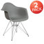Chaise en plastique Herculaneum avec base chromée-24628021