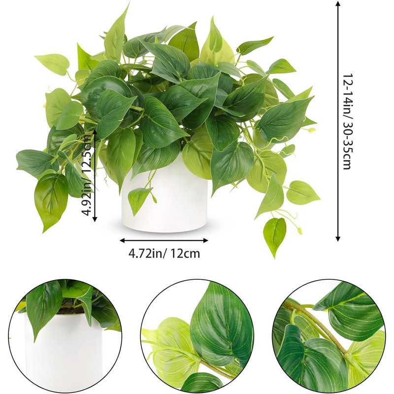 Faux plantes d'intérieur avec pots