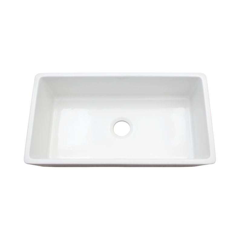 36.125'' L Single Bowl Fireclay Kitchen Sink
