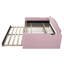 Upholstered Daybed with Storage Armrests, Trundle, and Bluetooth Audio System, Teddy Fleece-877459853-877459852