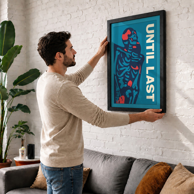 Until Last Modern - Framed Print, A1 - 84.1 x 59.4 cm, White