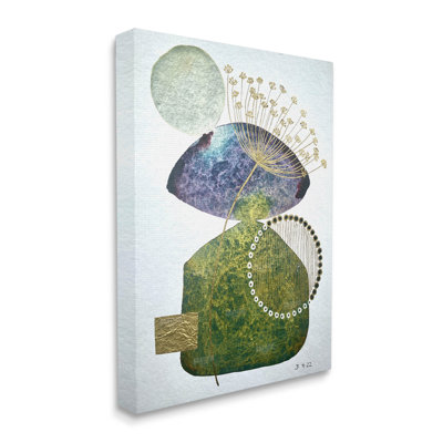 Art mural sur toile Mossy Botanical Contemporary par Jocelyn Benford