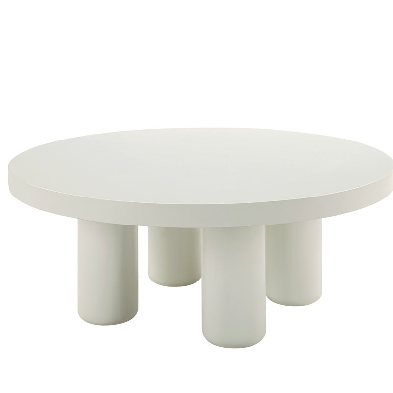 Plateau de table blanc moderne - Ajout d'une table basse au design tactile frais et élégant pour une utilisation quotidienne
