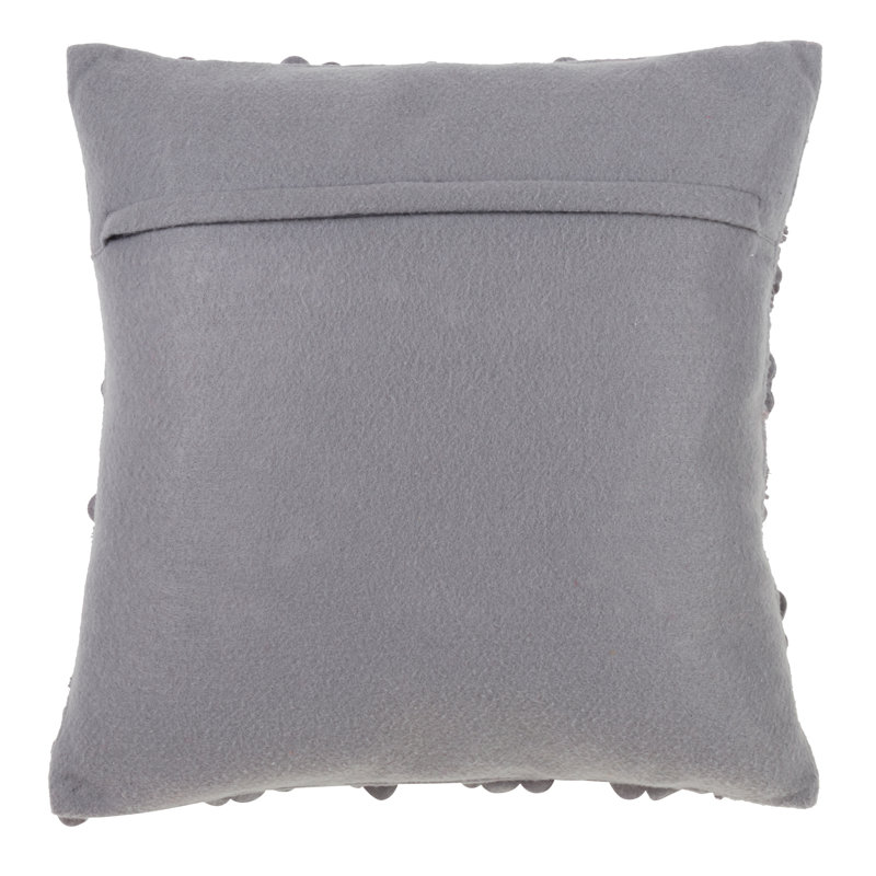 Tatik Collection Ruffled Pillow Cover, Slate
