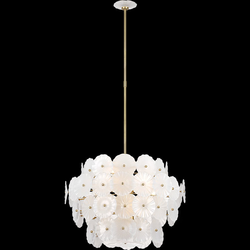 Julie Neill 12 - Light Chandelier, Gild