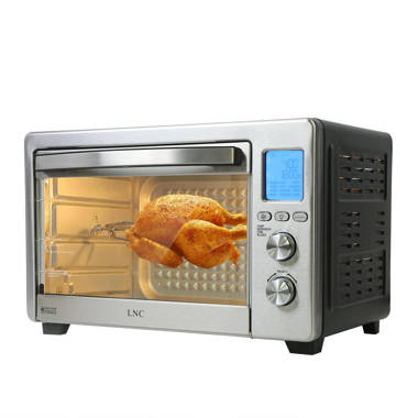 LNC Air Fryer Toaster Oven Combo-Silver - LNC