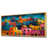 Toile avec cadre flottant or