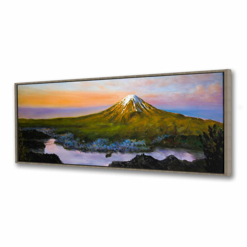 Paysage avec mont Fuji