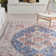 Anthea Tufted Plum Red/Jeans Blue Rug