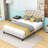 Tufted Upholstered Low Profile Platform Bed-1635636874