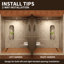 Porte de douche coulissante sans cadre 58-60 po X P 76 po H
