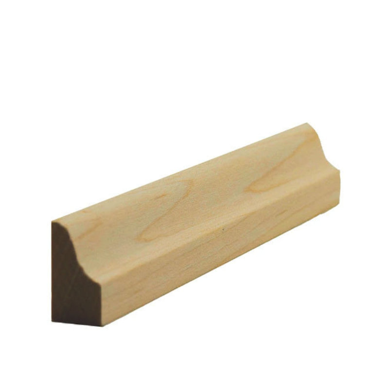 Plinthe EWBS14 de 1-1 / 8 po de hauteur x 9/16 po de garniture coloniale. Sans finition, Érable