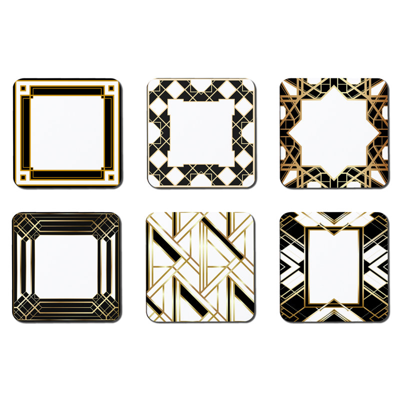 Square 6 Piece Coaster Set