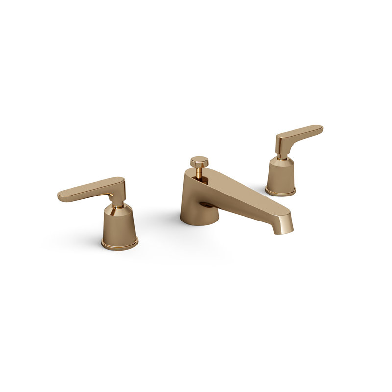Twenties 3-Hole Basin Set with Pop-up Waste, Antique Brass