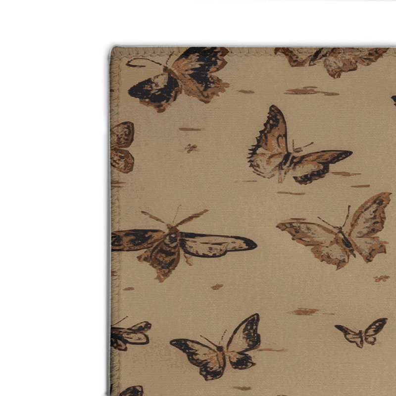 Tapis beige français d'intérieur et d'extérieur, Rectangulaire 8 pi x 10 pi