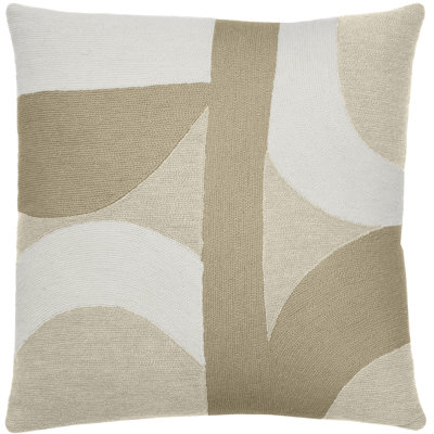 Eclipse Hand-Embroidered Chain Stitch Pillow