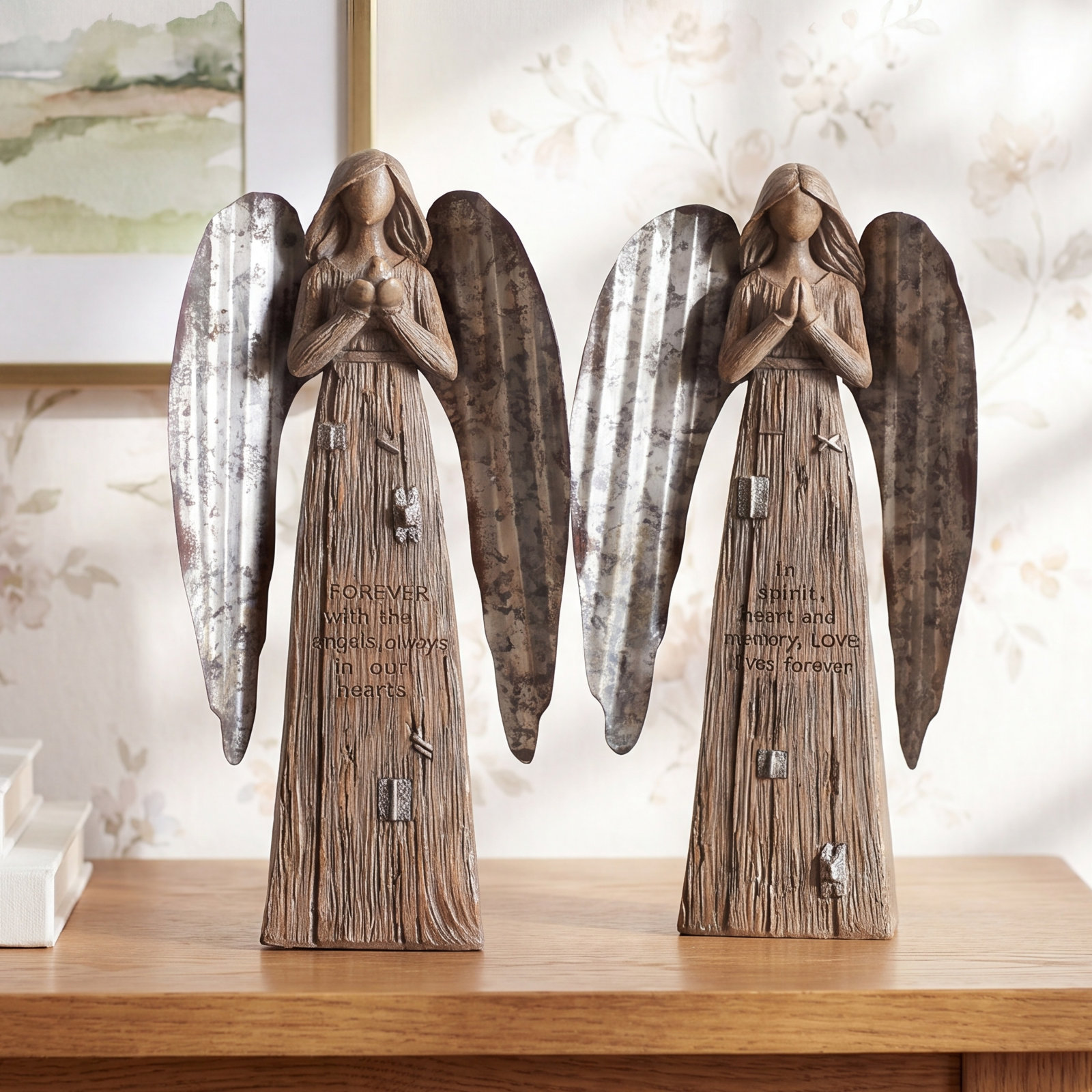 2-Piece Angel Nativity Figurine Set