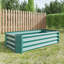 Jardinière rectangulaire surélevée en métal 421Ft pour plantes, fleurs, assemblage facile