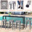 Ensemble de 4 tabourets de bar 24 pouces en métal gris-1660373801-1660373975