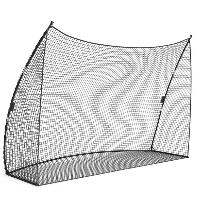 Filet de golf 10 x 7 pi, filet d'entraînement intérieur et extérieur portable avec sac de transport, cadre en acier pour garage