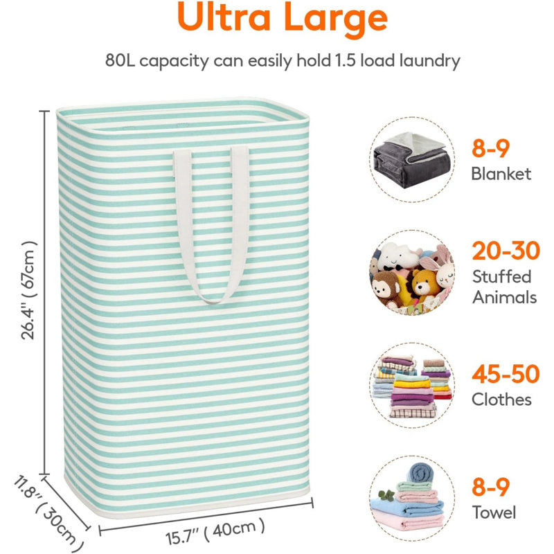 Polyester Laundry Room Organiser, Green