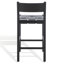 Tabouret de comptoir en cuir tissé Hentges-1735554443