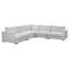 Ludwig 5-piece Upholstered Fabric Sectional Sofa