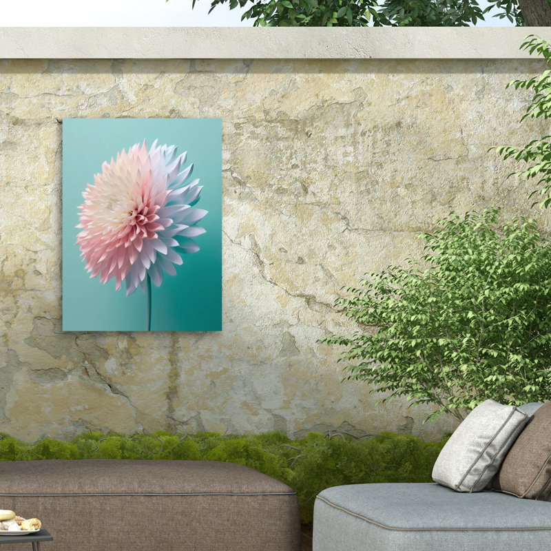 Incado Pink Bliss Outdoor  Canvas, H 14 po x l 19 po