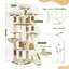 Tour pour arbre à chat multi-niveaux de 83 po pour chats d'intérieur avec poteau à griffes en sisal 83 po-130472901
