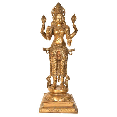 Statue de Lakshmi avec la couronne Haloed