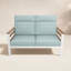 Causeuse d'extérieur en métal avec coussin Sunbrella Townsend-116227641