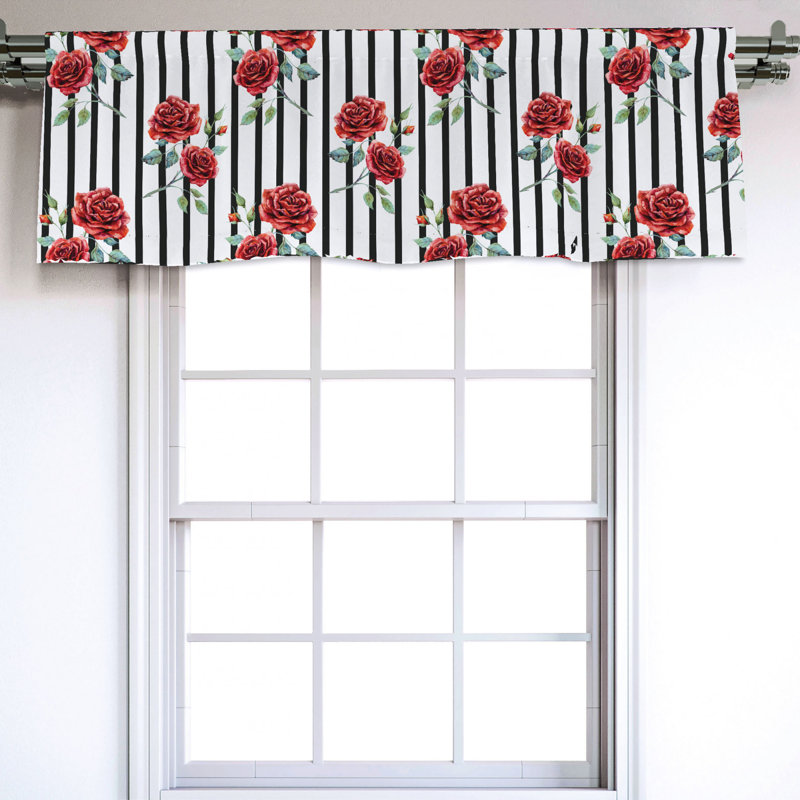 Sateen Ruffled Window Valance
