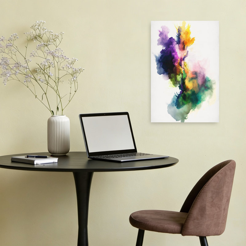 Vibrant Abstract Swirl Abstract Contemporary Modern Wall Art Print by Mauro - Wrapped Canvas Print, 60.96cm H x 40.64cm W