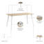 Bureau d'ordinateur Bush Business Furniture Vista avec pieds évasés en métal-103712728-103712723