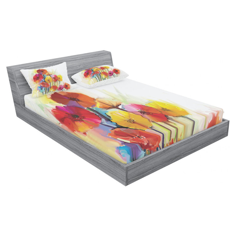 Microfiber Sheet Set, Full Sheet Set with Fitted Sheet