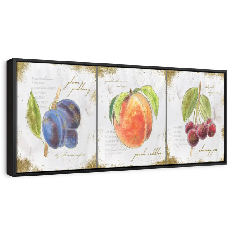 Trésors du jardin II, Cadre flottant noir, 28 po x 10 po