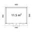 Lisa 14 x 10.5 Ft. Tongue & Groove Summer House