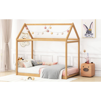 Lit simple et lit en bois de pin - Mobilier de chambre à coucher de qualité au design fonctionnel et élégant