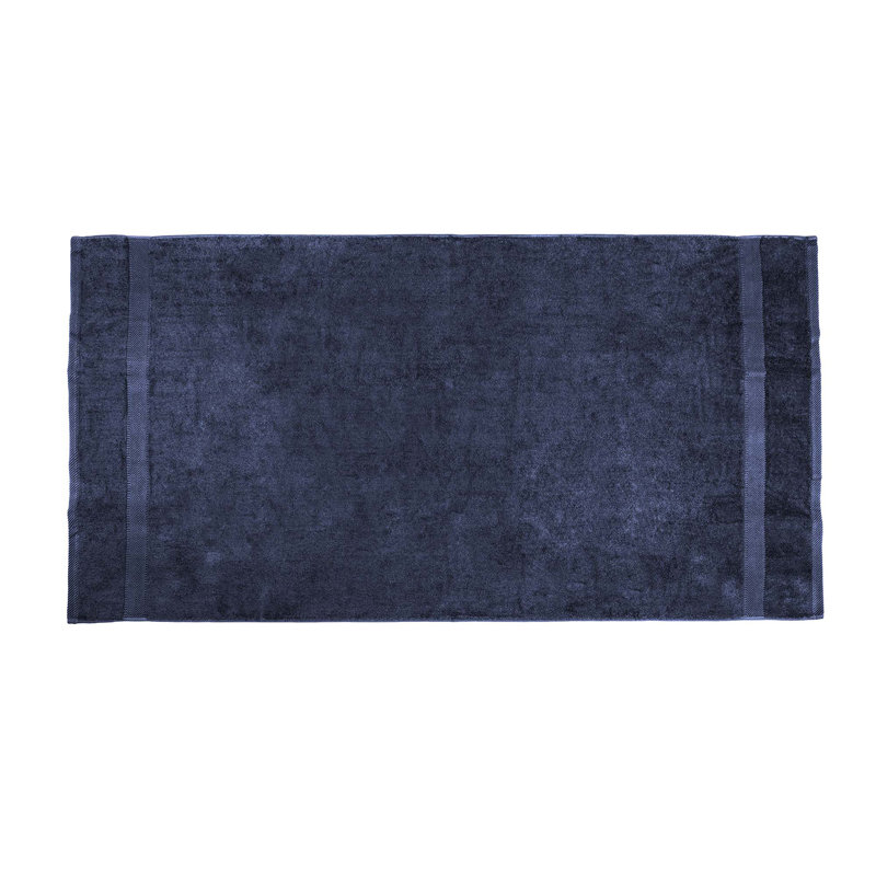 Annuziata 100% Cotton Midweight Beach Towel, Navy