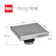 Square Shower Drain with Square Grate