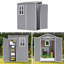 5X3FT Outdoor Plastic Garden Storage Shed