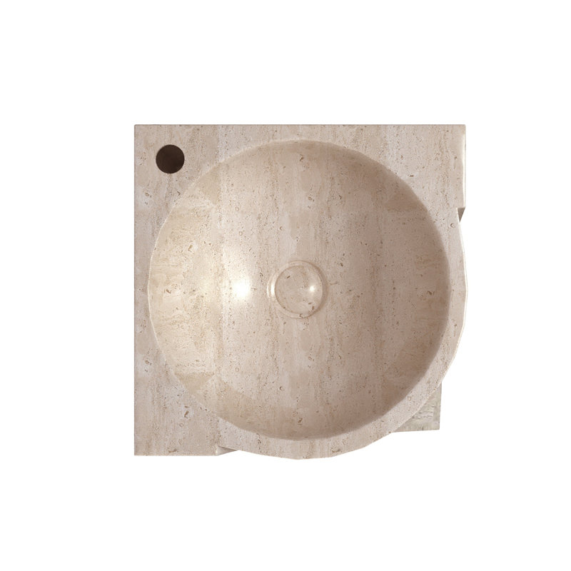 Lavabo de salle de bain 34 po, Beige